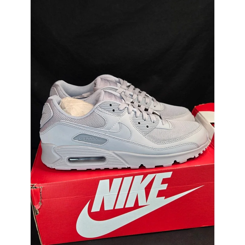 Nike Air Max 90 Wolf Grey‎ Mens Sneakers CN8490-001 Running Shoes US 9 NIB